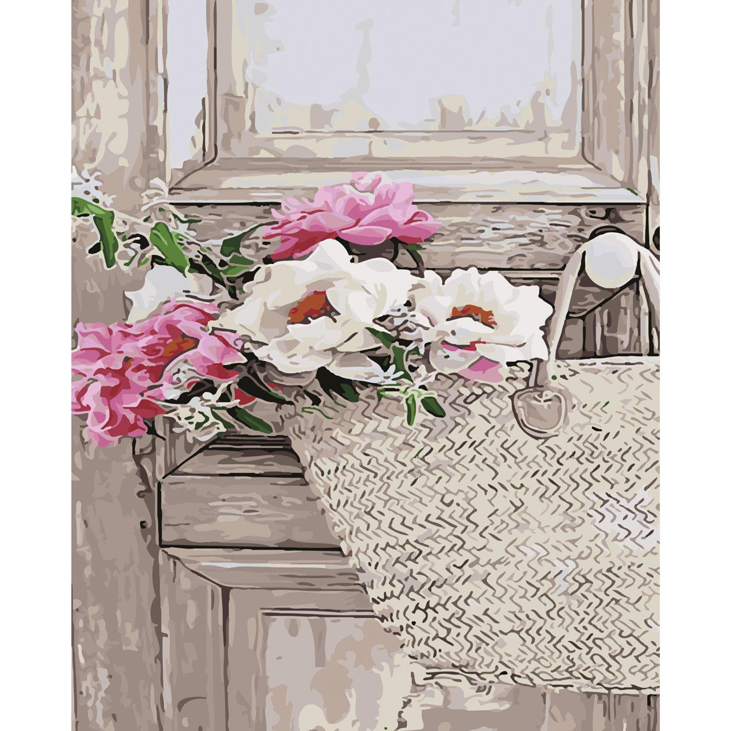 Картина по номерам Strateg Цветы с собой 40х50 см (SY6074)