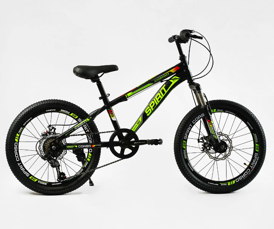 Велосипед спортивный Corso Spirit 20" TK-20306 7 скоростей/стальная рама 12" Велосипед спортивный Corso Spirit 20" TK-20306 7 скоростей/стальная рама 12"