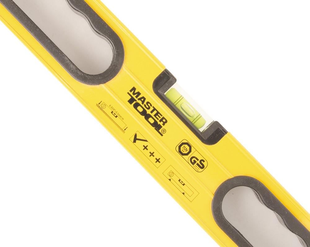 Рівень MasterTool ПРОФІ з ручками 3 капсули фрезеровані поверхні 60 см (36-0603) - фото 2 Рівень MasterTool ПРОФІ з ручками 3 капсули фрезеровані поверхні 60 см (36-0603) - фото 2