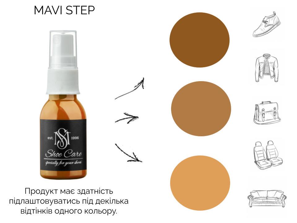 Жир норки для обуви MAVI STEP-Grease Spray 25 мл Светло-коричневый (E03/120/025) - фото 3