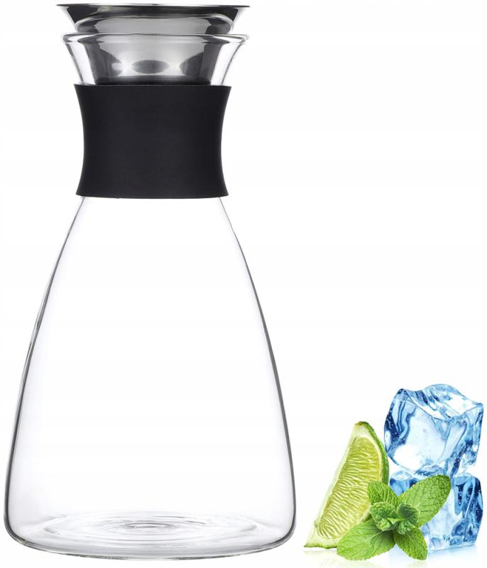 Графин стеклянный Kamille со стальной пробкой и ситечком 1000 мл - фото 3 Графин стеклянный Kamille со стальной пробкой и ситечком 1000 мл - фото 3