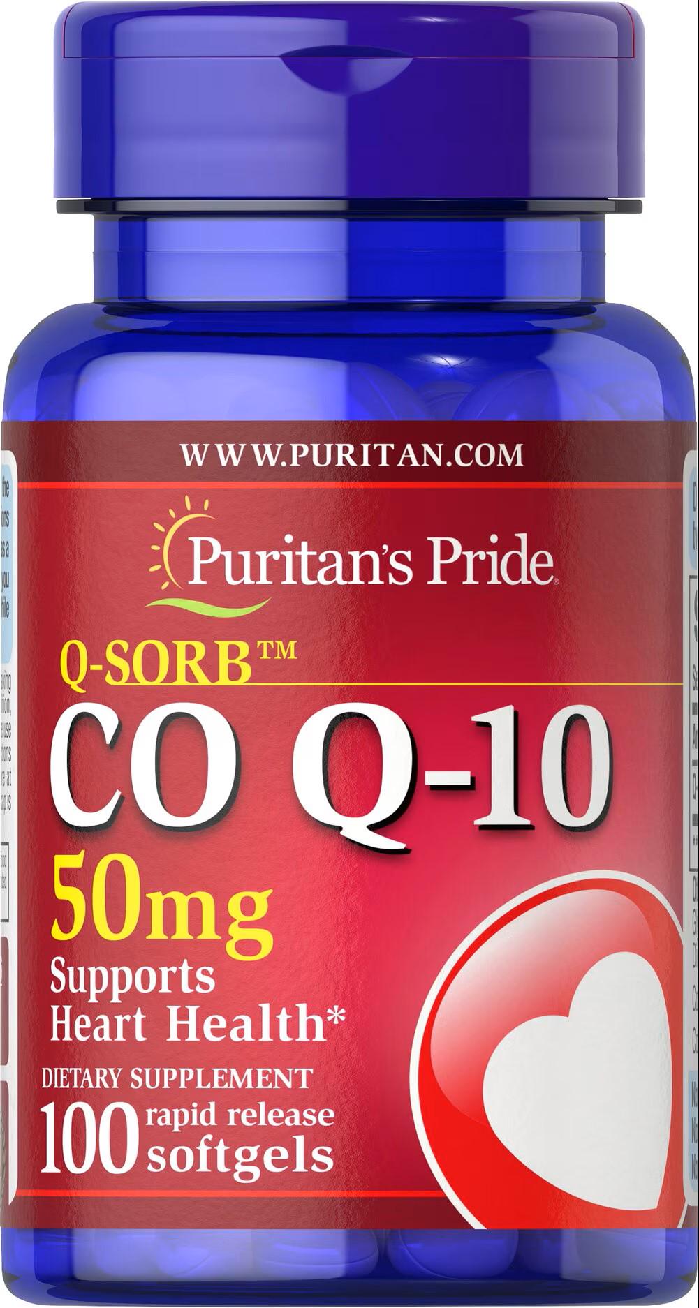 Коензим Puritan's Pride CO Q-10 50 mg Q-SORB 100 гелевих капс. Коензим Puritan's Pride CO Q-10 50 mg Q-SORB 100 гелевих капс.