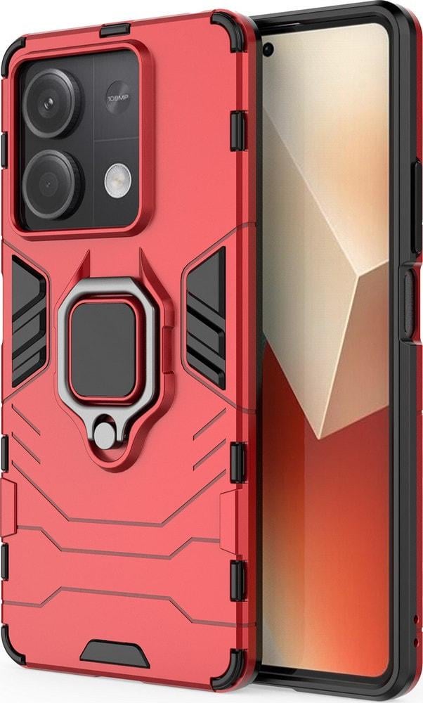 Противоударный чехол Xiaomi Redmi Note 13 5G (подставка кольцо) Red (36138-2D)