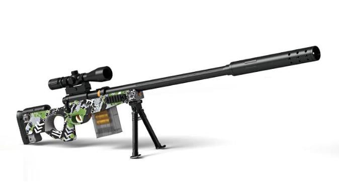 Игрушечная снайперская винтовка AWM М24 с оптическим прицелом стреляет мягкими пулями с гильзой 110 см (2061513245)