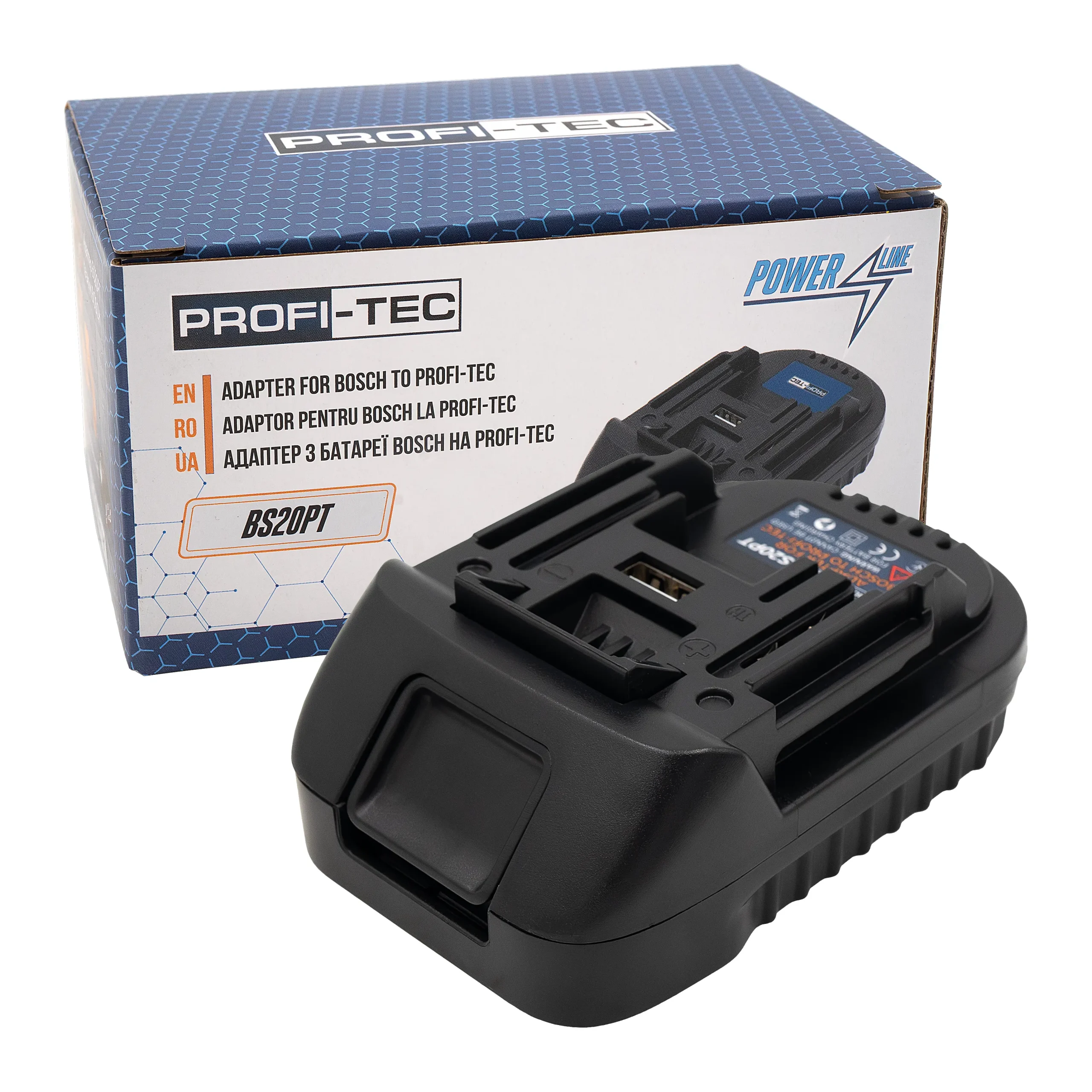 Адаптер PROFI-TEC BS20PT з батареї BOSCH на PROFI-TEC Makita (006764) Адаптер PROFI-TEC BS20PT з батареї BOSCH на PROFI-TEC Makita (006764)