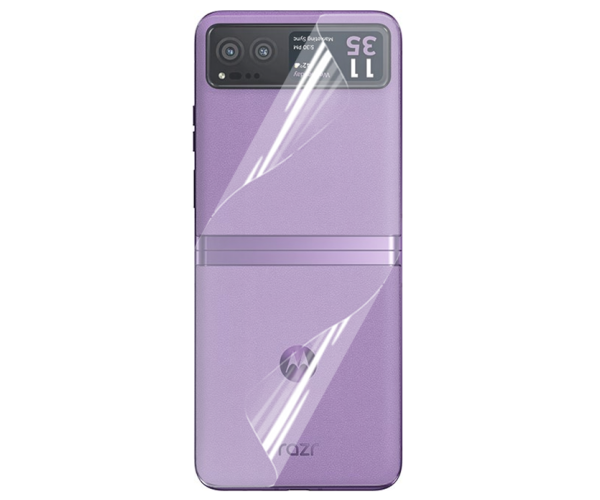 Пленка противоударная гидрогелевая Hydrogel Film для Motorola Razr 40 на заднюю панель Transparent