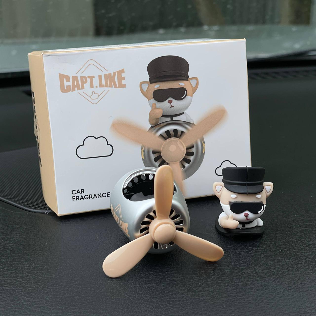 Ароматизатор с лопастями в машину на вентиляционную решетку многоразовый освежитель воздуха для авто Capt.Like / медведь пилот - фото 8 Ароматизатор с лопастями в машину на вентиляционную решетку многоразовый освежитель воздуха для авто Capt.Like / медведь пилот - фото 8