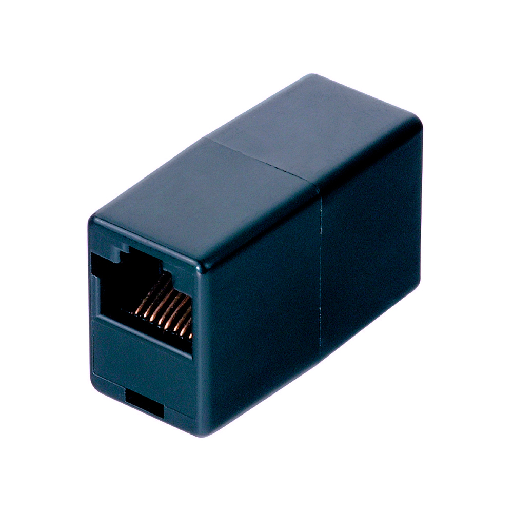 З'єднувач RJ45 8P8C мама/мама RJ45 Q100 Чорний (YUT_V8258)