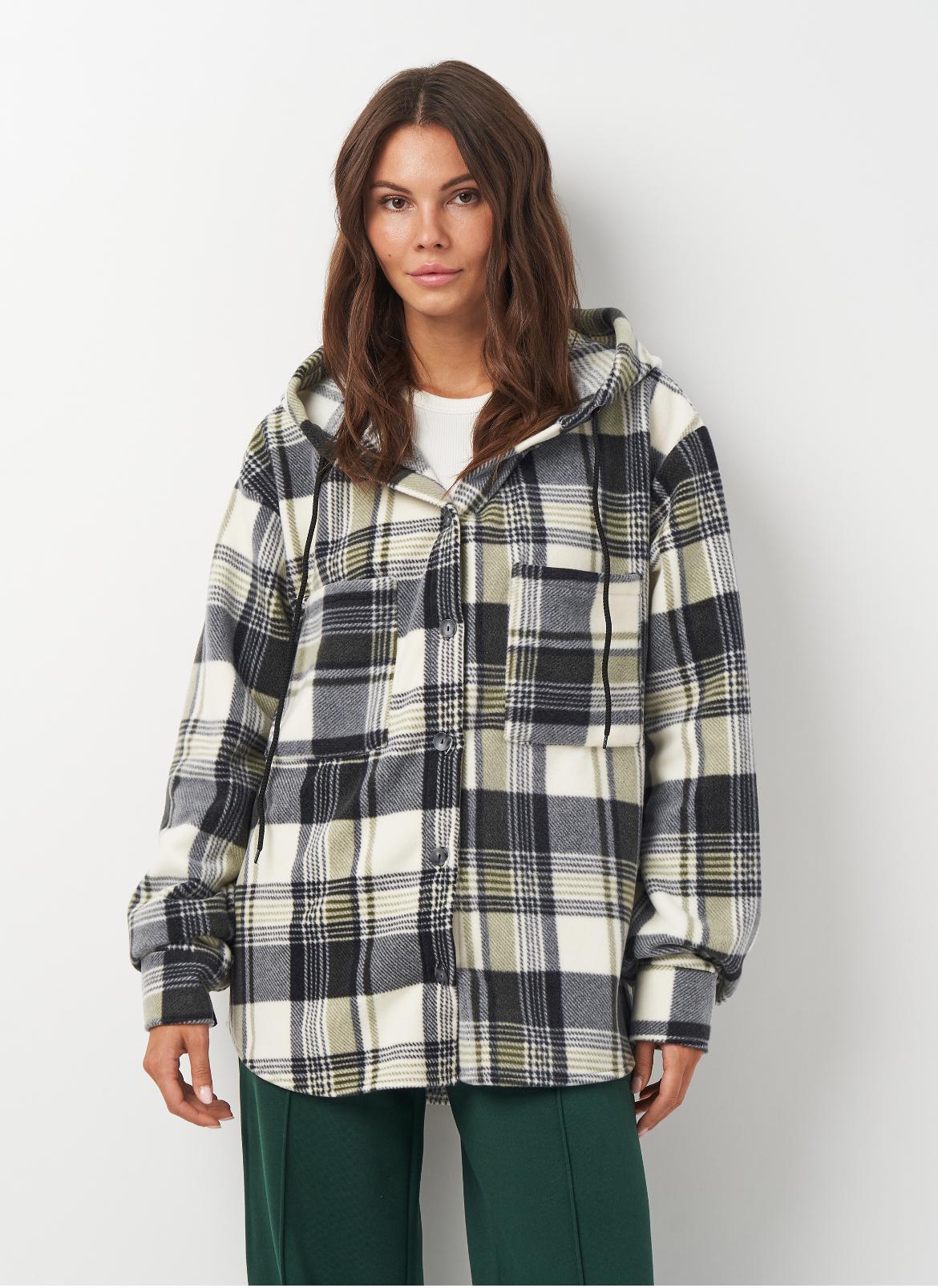 Рубашка женская Рони оверсайз утепленная р. 48 Хаки (2288072868)