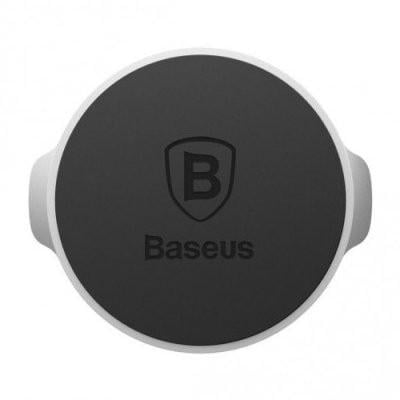 Автодержатель Baseus Holder Small Ears Series Magnetic Suction Bracket Flat Type Silver (SUER-C0S) - фото 3