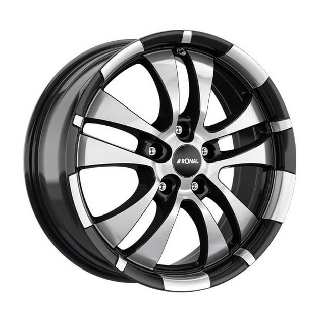 Литые диски Ronal R59 7,5x17 5x112 ET48 DIA76,1 Jet black front diamond cut