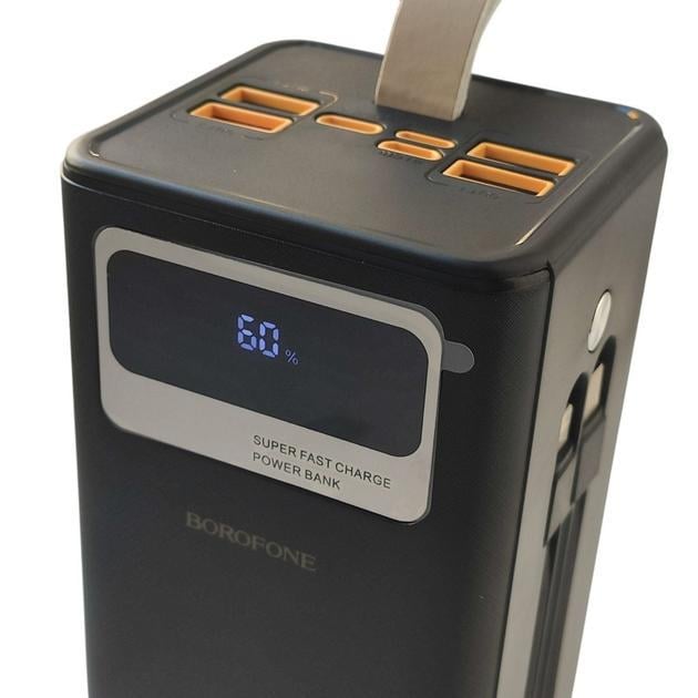 Повербанк Borofone DBT35B 50000 mah 22,5W 4xUSB Type-C micro Lightning/Black - фото 2 Повербанк Borofone DBT35B 50000 mah 22,5W 4xUSB Type-C micro Lightning/Black - фото 2
