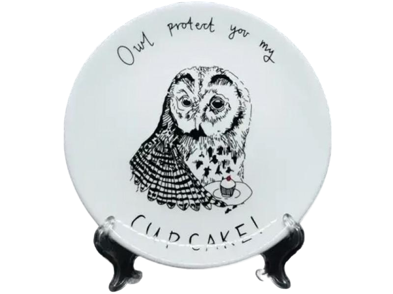 Тарелка Olens Сова 20 см Белый (OC-DL21012653-7P) Тарелка Olens Сова 20 см Белый (OC-DL21012653-7P)
