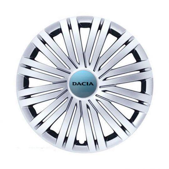 Автомобильные колпаки SKS 100 R13 с логотипом Dacia 4 шт. Серебристый