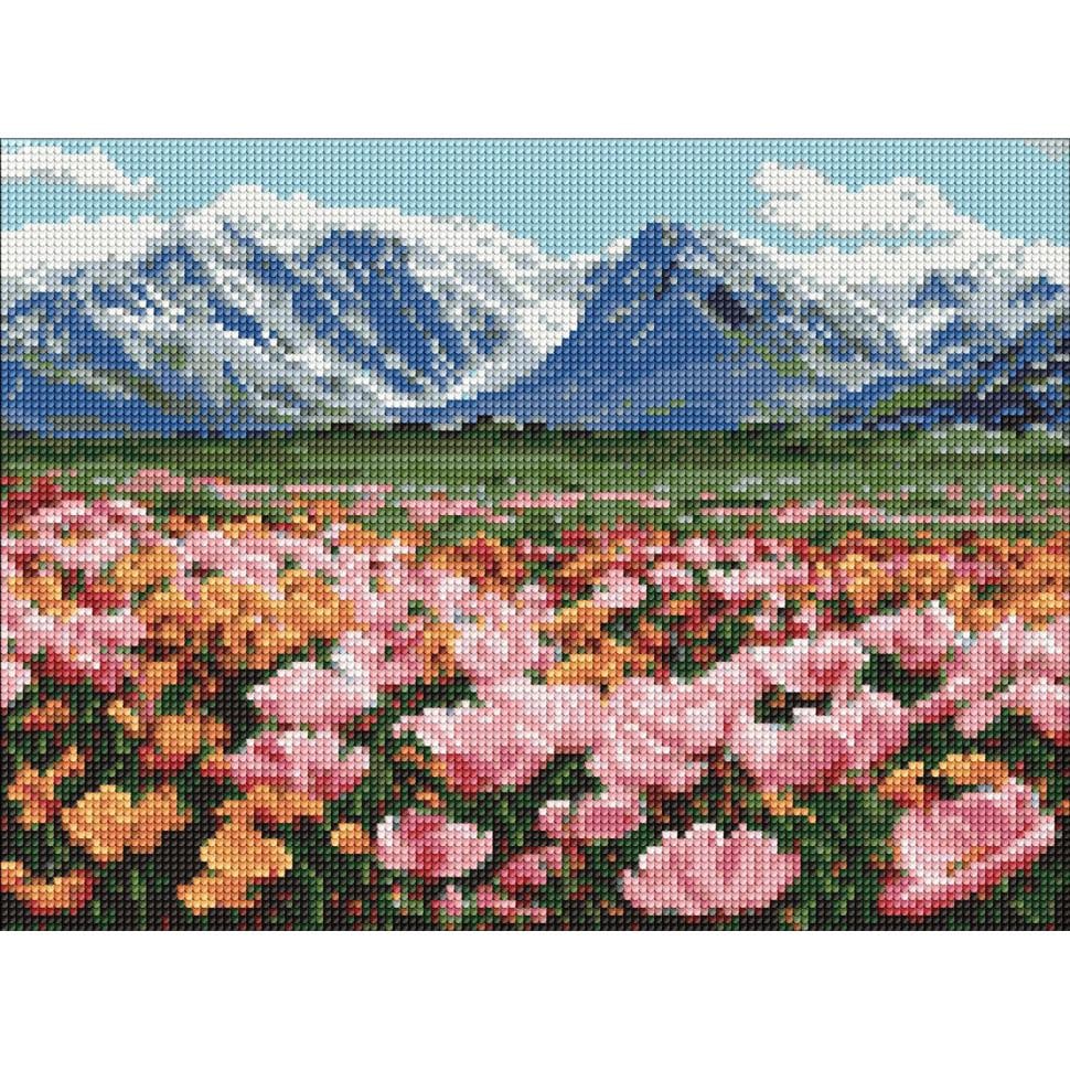 Алмазная мозаика Ranok Creative Горное поле цветов 30х40 см (VM-127-A-571)