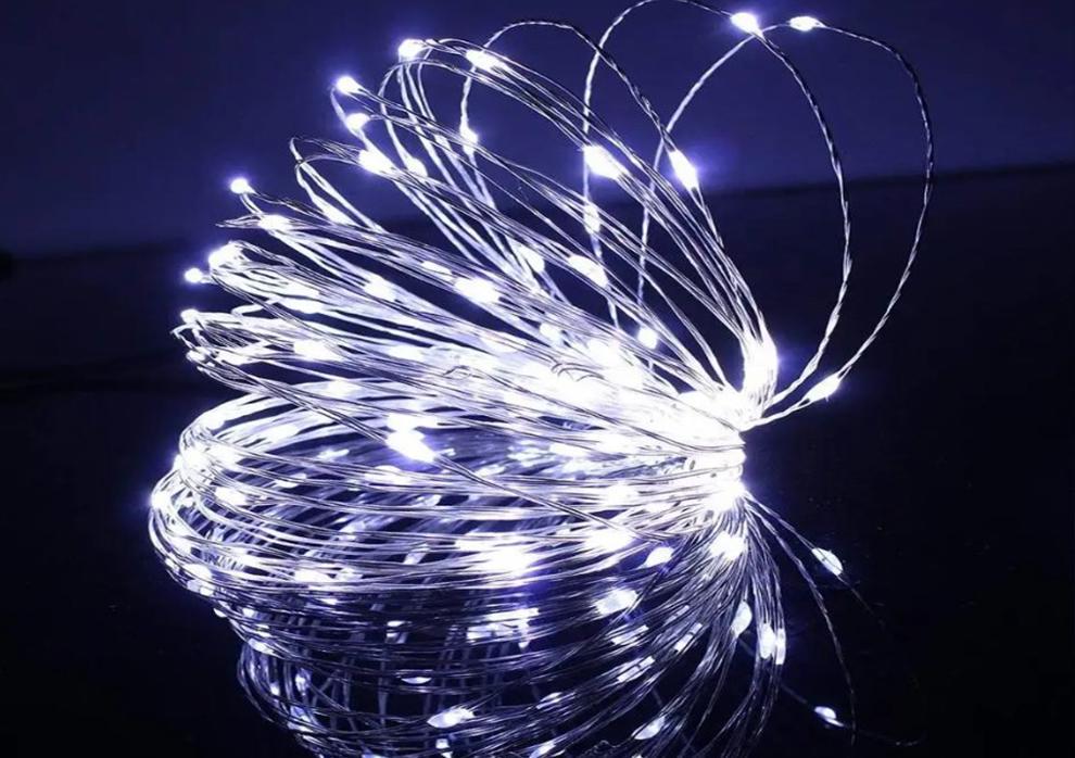 Гирлянда-нить светодиодная на батарейках 5 м 50 Led Холодный (218-21526874)