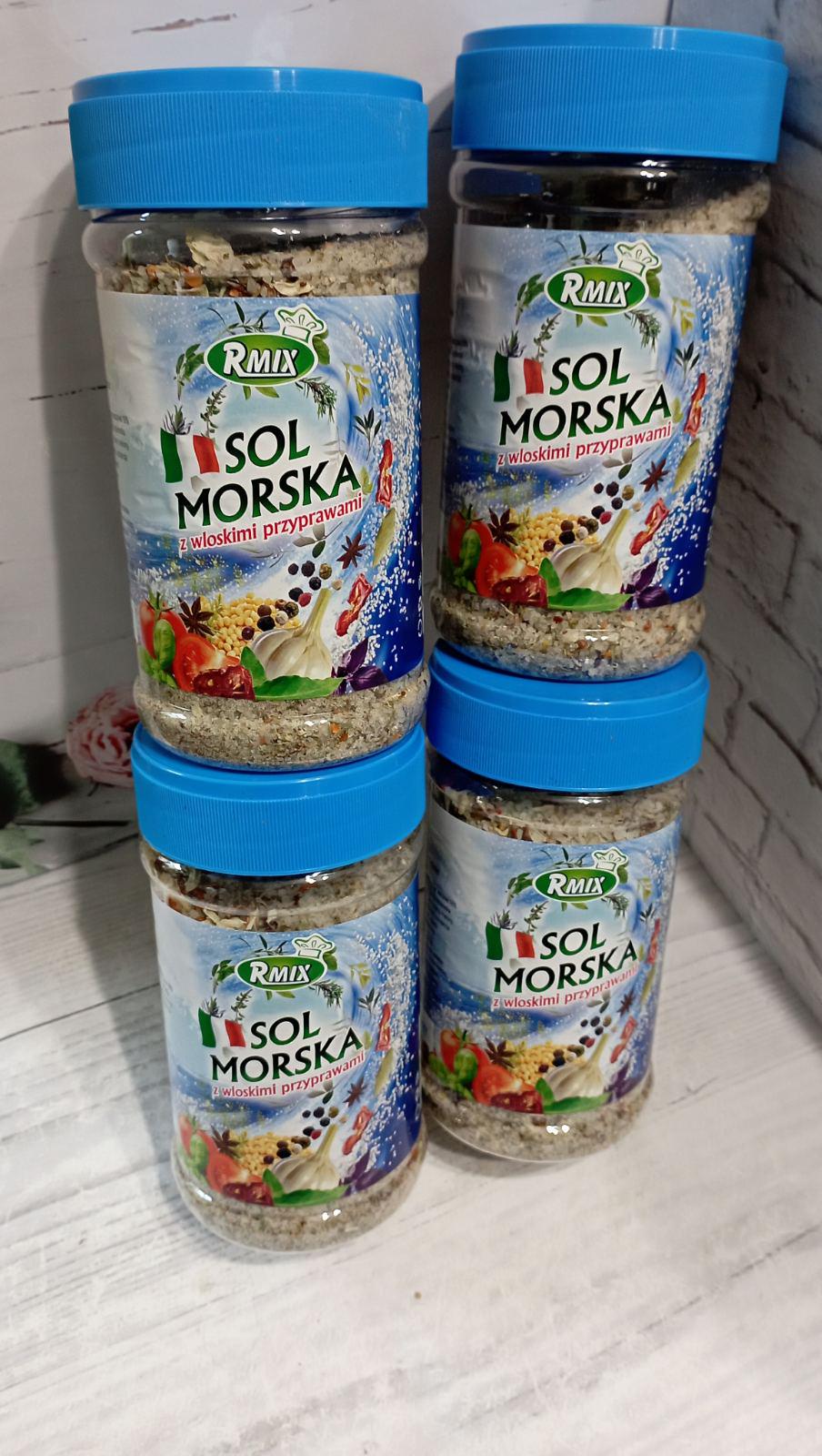 Сіль морська харчова з італійськими спеціями RMIX 700 г 4 шт. (32543553) Сіль морська харчова з італійськими спеціями RMIX 700 г 4 шт. (32543553)