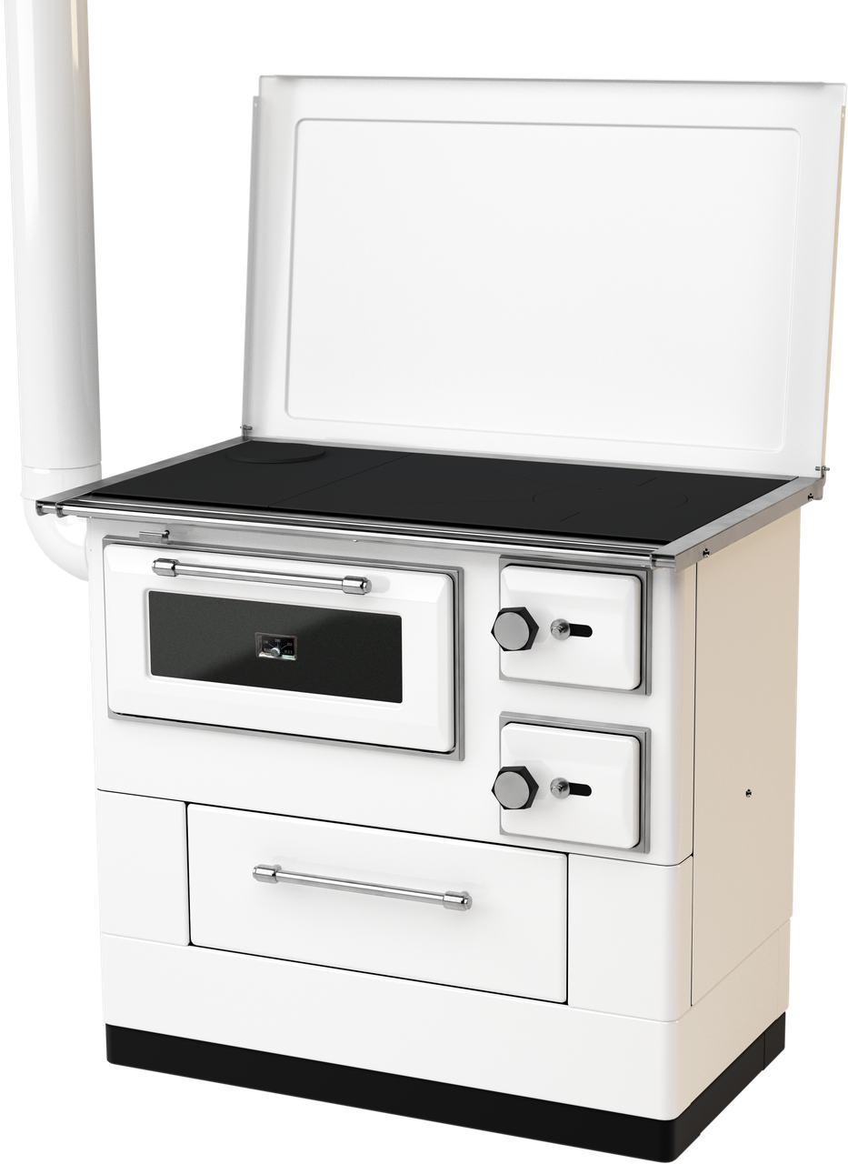 Піч опалювальна-варильна дров'яна з духовкою MBS 10 New Line L 11 кВт Білий (CNT00007549)