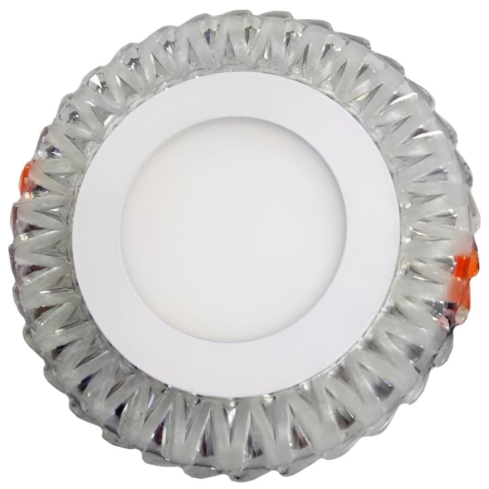 Панель LED Lemanso Спіраль 3W + 3W 350Lm 4500K з жовтою підсвіткою (LM1009)