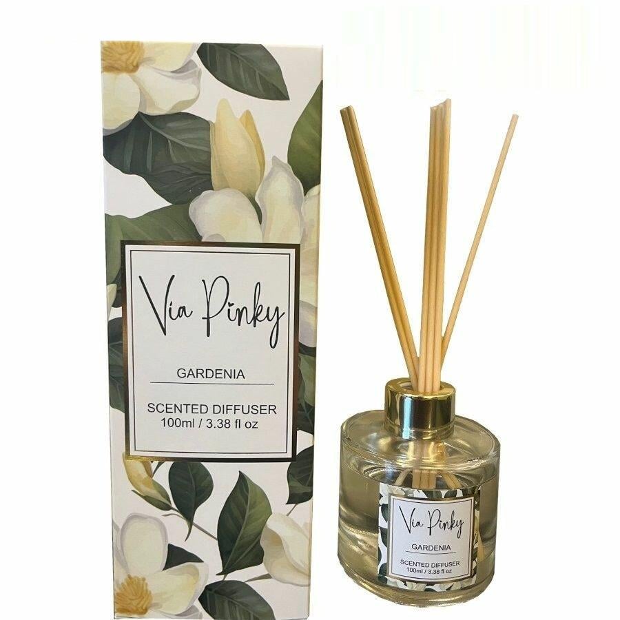 Ароматический диффузор с тростниковыми палочками Via Pinky Gardenia 100 мл (VP8011) Ароматический диффузор с тростниковыми палочками Via Pinky Gardenia 100 мл (VP8011)