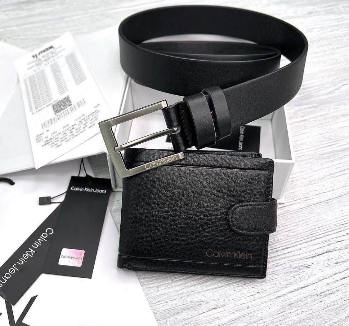 Подарочный набор мужской портмоне и ремень (481 PTR)