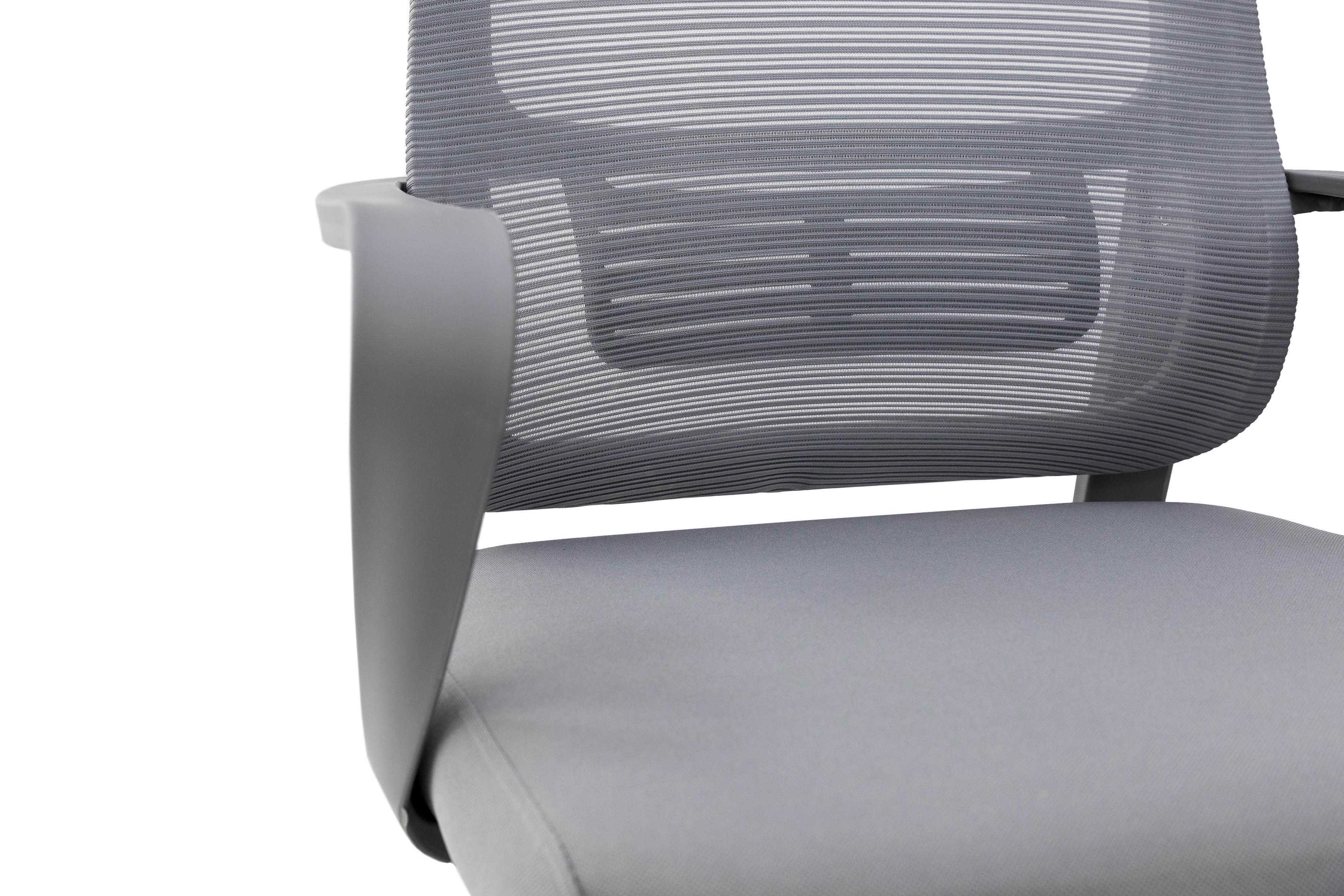 Офисное кресло Мікс Меблі Бит 500x1000x500 мм Серый (GAА0057062) - фото 9