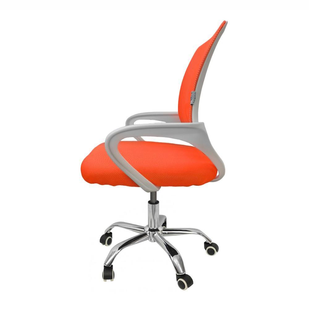 Крісло офісне комп'ютерне Bonro 619 Біло-жовтогарячий (4477) - фото 3