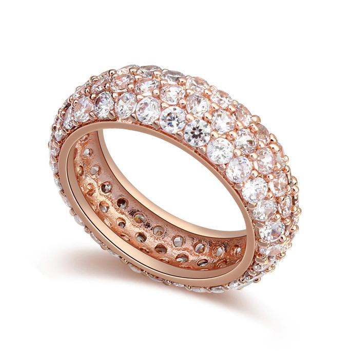 Кольцо с кристаллами Сваровски 17419 Italina р. 16,5 Белый