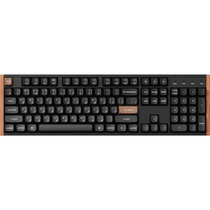 Клавіатура бездротова Keychron K10 HE магнітна 104 клавіш Magnetic Switch RGB Black (K10H-F1-UA)