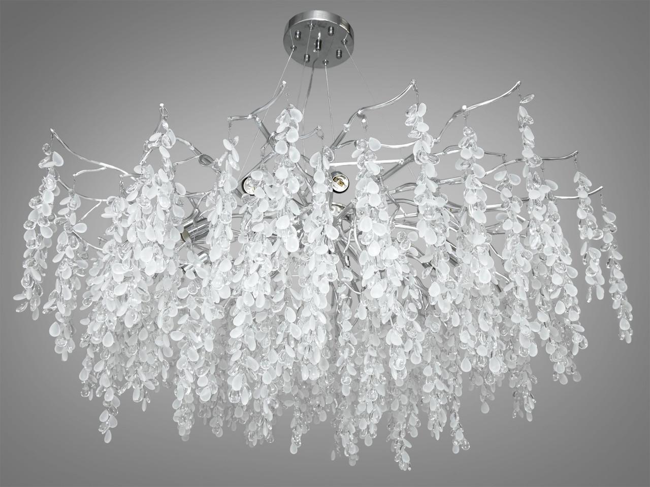 Люстра хрустальная в гостиную 603-1000CH-LS на 14 ламп Хром (2173821683) - фото 2 Люстра хрустальная в гостиную 603-1000CH-LS на 14 ламп Хром (2173821683) - фото 2