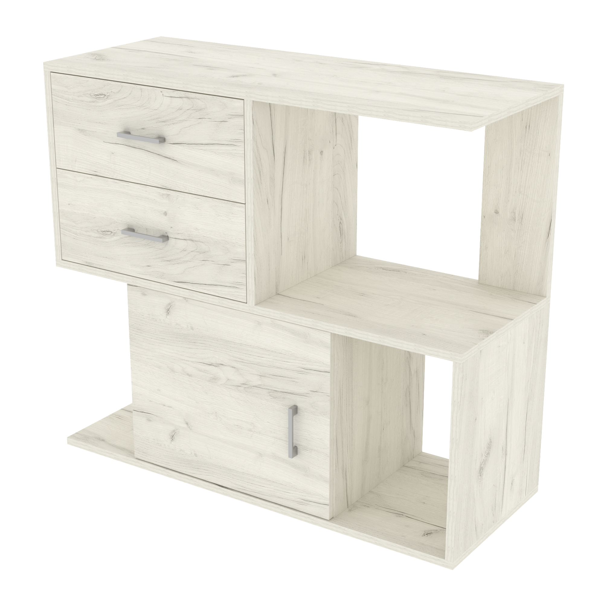 Тумба для салону Континент TS-3 900х350х800 мм Дуб Крафт білий