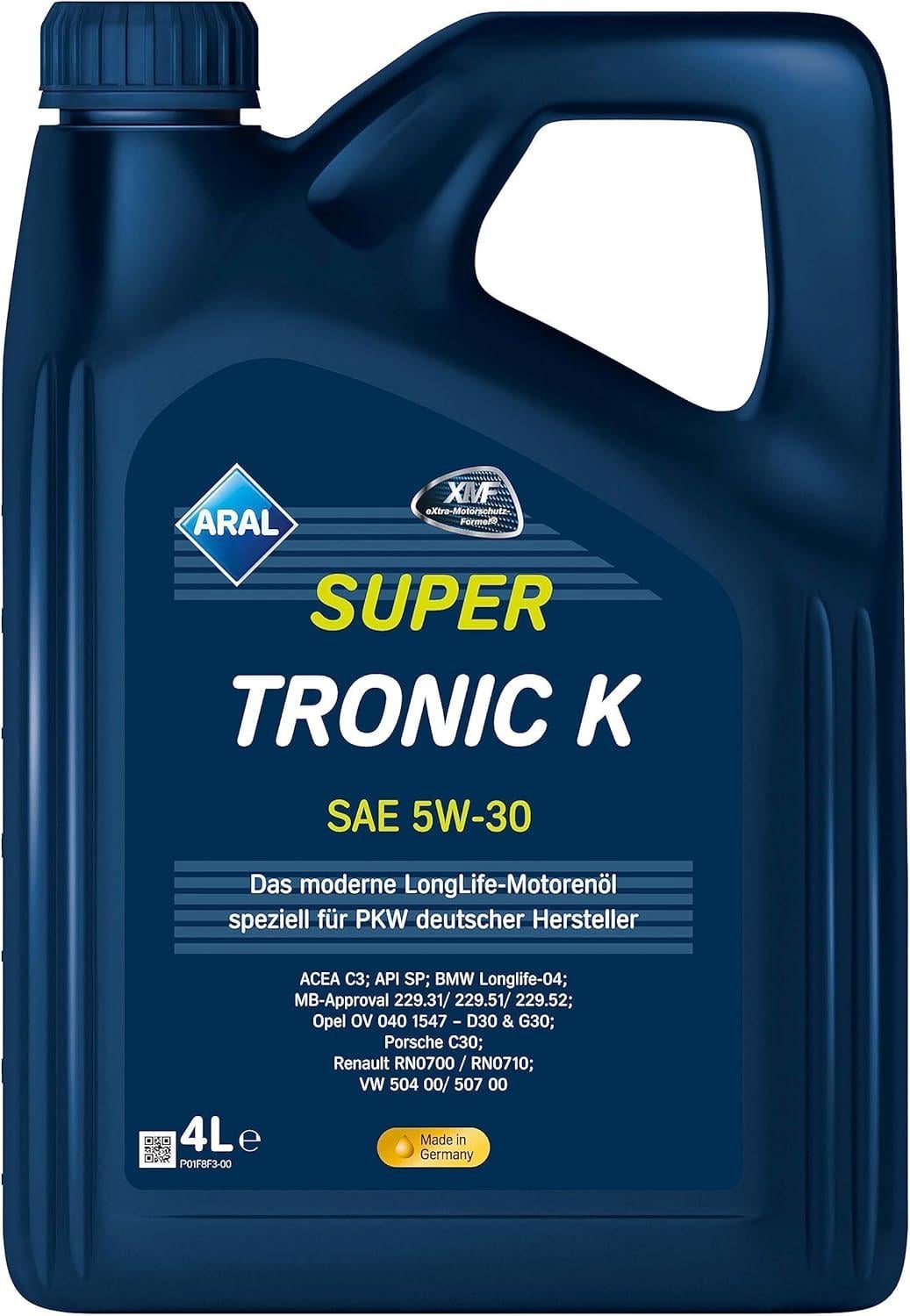Моторное масло ARAL SuperTronic K C3 SP 5W-30 4 л (15F476)
