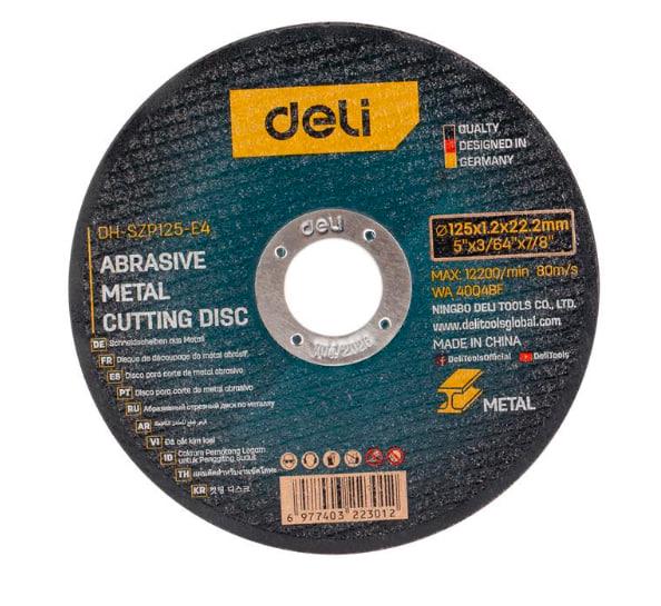 Круг отрезной абразивный Deli Tools EDH-SZP125-E4 125х1,2 мм (27207067)