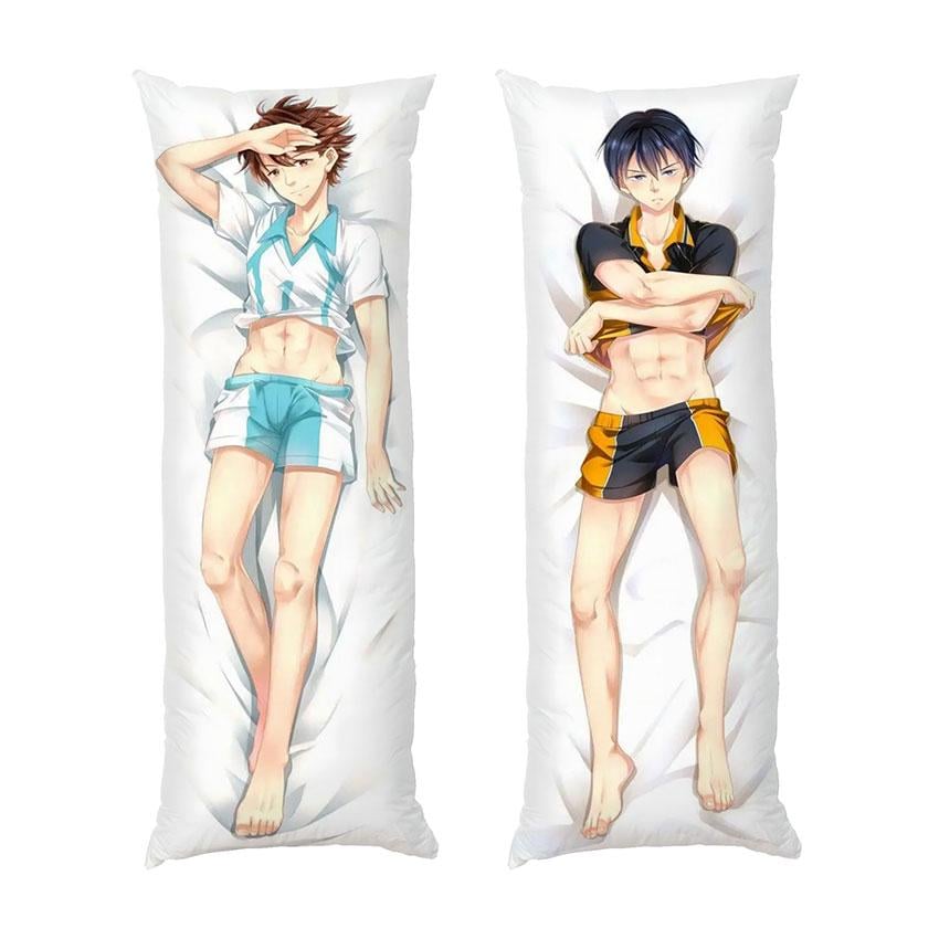 Подушка дакимакура Haikyuu Tobio Kageyamа Tōru Oikawa габардин 70х30 см (112361)