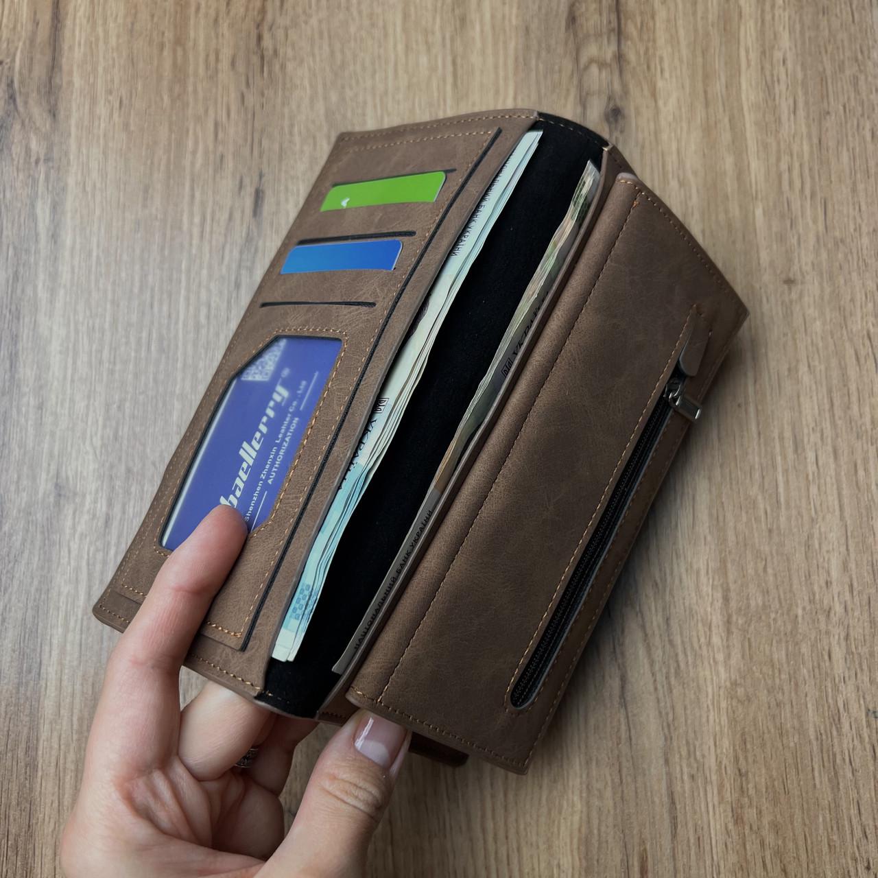 Кошелек Baellerry с монетницей Коричневый (w024-2) - фото 6 Кошелек Baellerry с монетницей Коричневый (w024-2) - фото 6