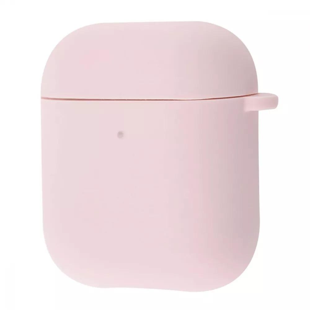 Чехол для наушников Silicone Case Full for AirPods 1/2 Pink sand (589129)