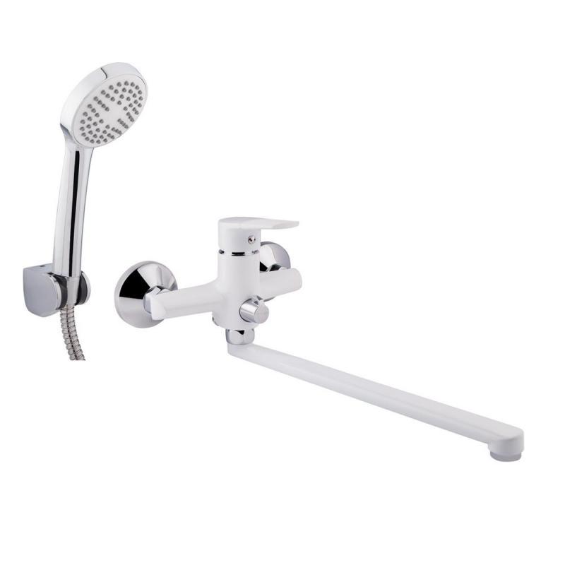 Змішувач для ванни QT Polaris WHI 005 довгий вилив New (k35)