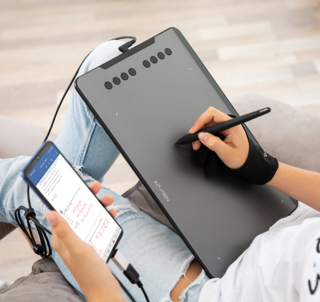 Графический планшет XP Pen Deco 01 V2 для рисования на Android