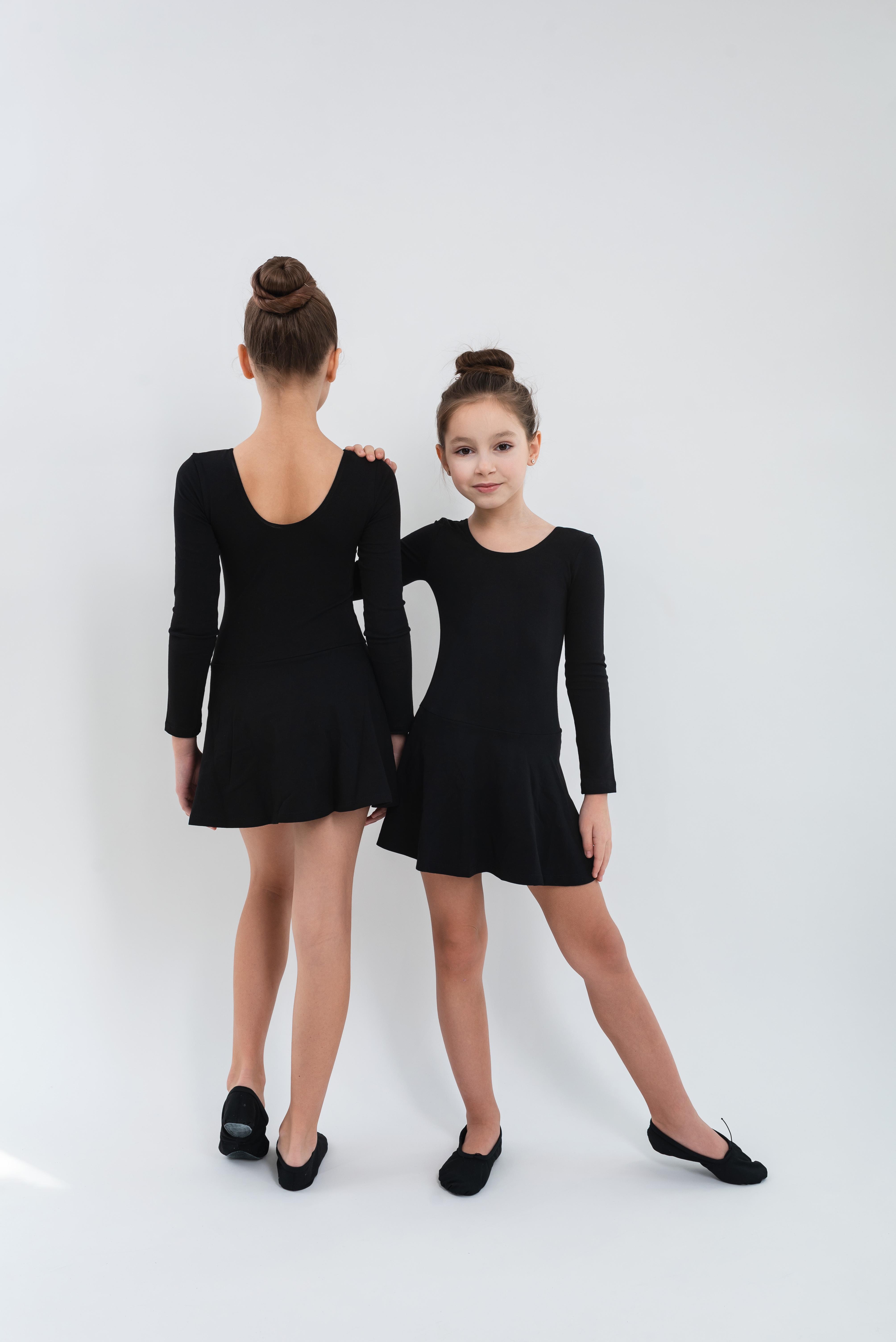 Купальник зі спідницею та довгим рукавом для танців Sono 122 розмір Чорний (1145817) - фото 10 Купальник зі спідницею та довгим рукавом для танців Sono 122 розмір Чорний (1145817) - фото 10