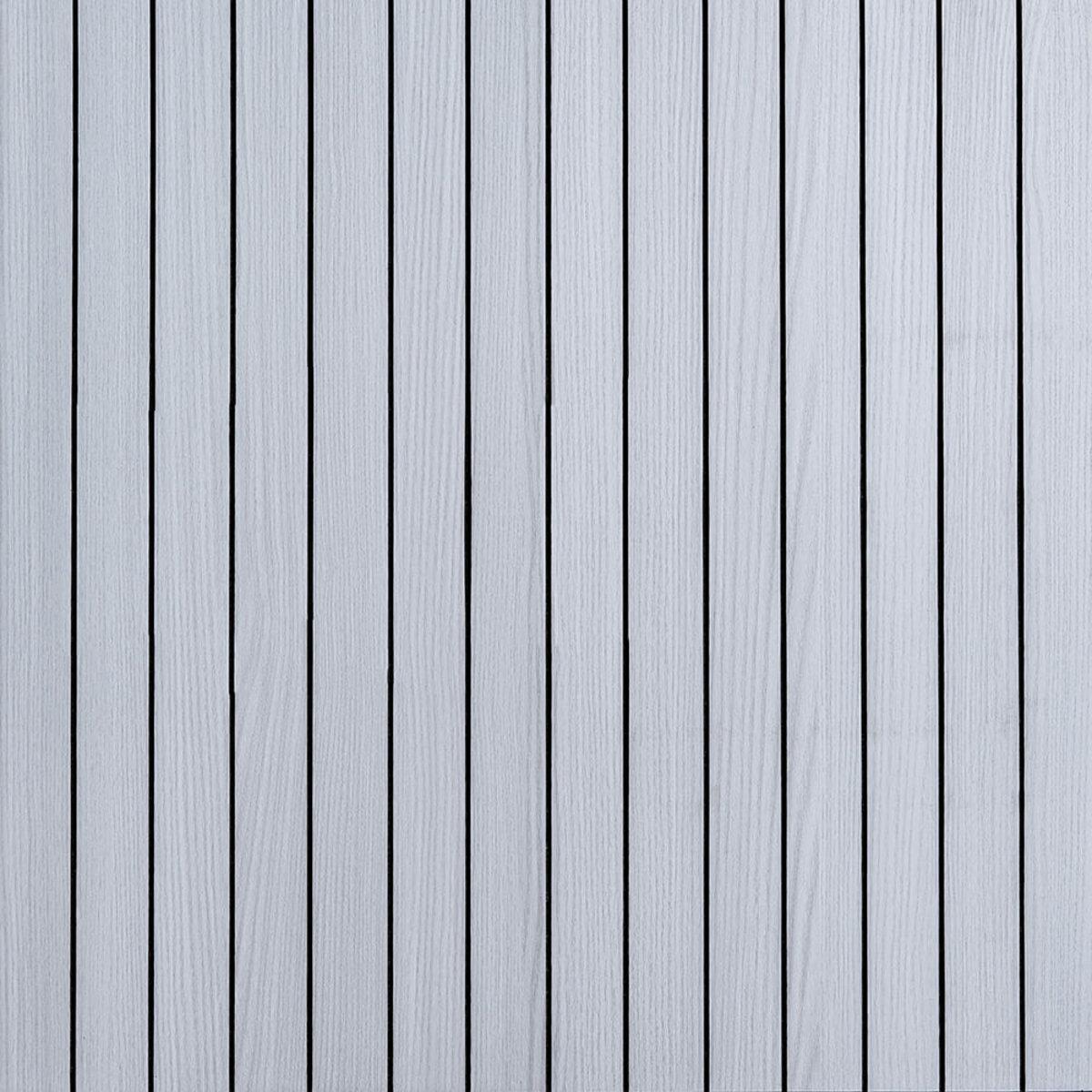 Покрытие настенное виниловое 3D рейки 600х600х2,8 мм D Белый/Графитовый (SW-00002193)