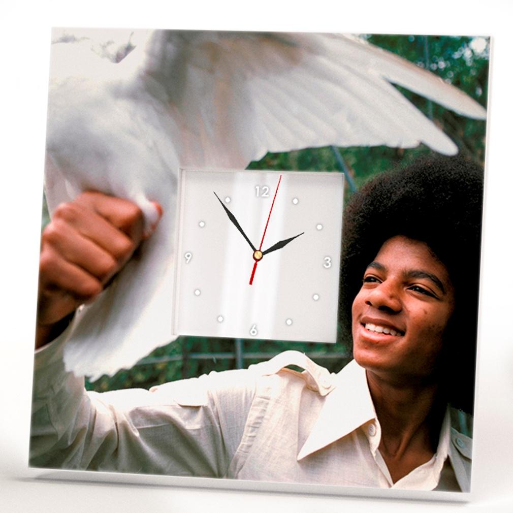 Часы с фото Майкл Джексон 260x260 мм (C00951)