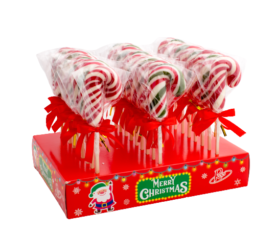Леденцы Roks Посох с бантиком 35 г коробка 27 шт. 0,945 кг (807)