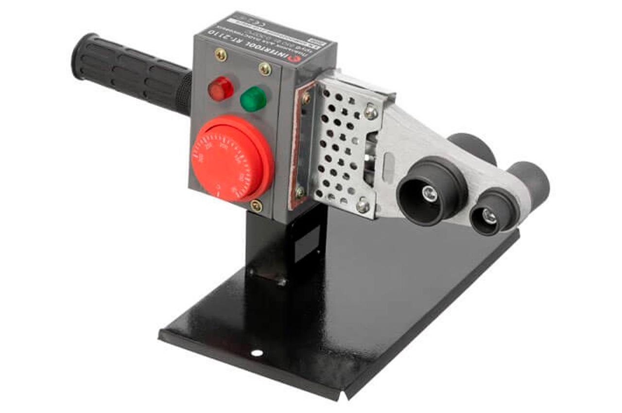 Паяльник для пластикових труб Intertool 0,85 кВт 0-300°C насадки 20/25/32 мм/кейс (RT-2110)