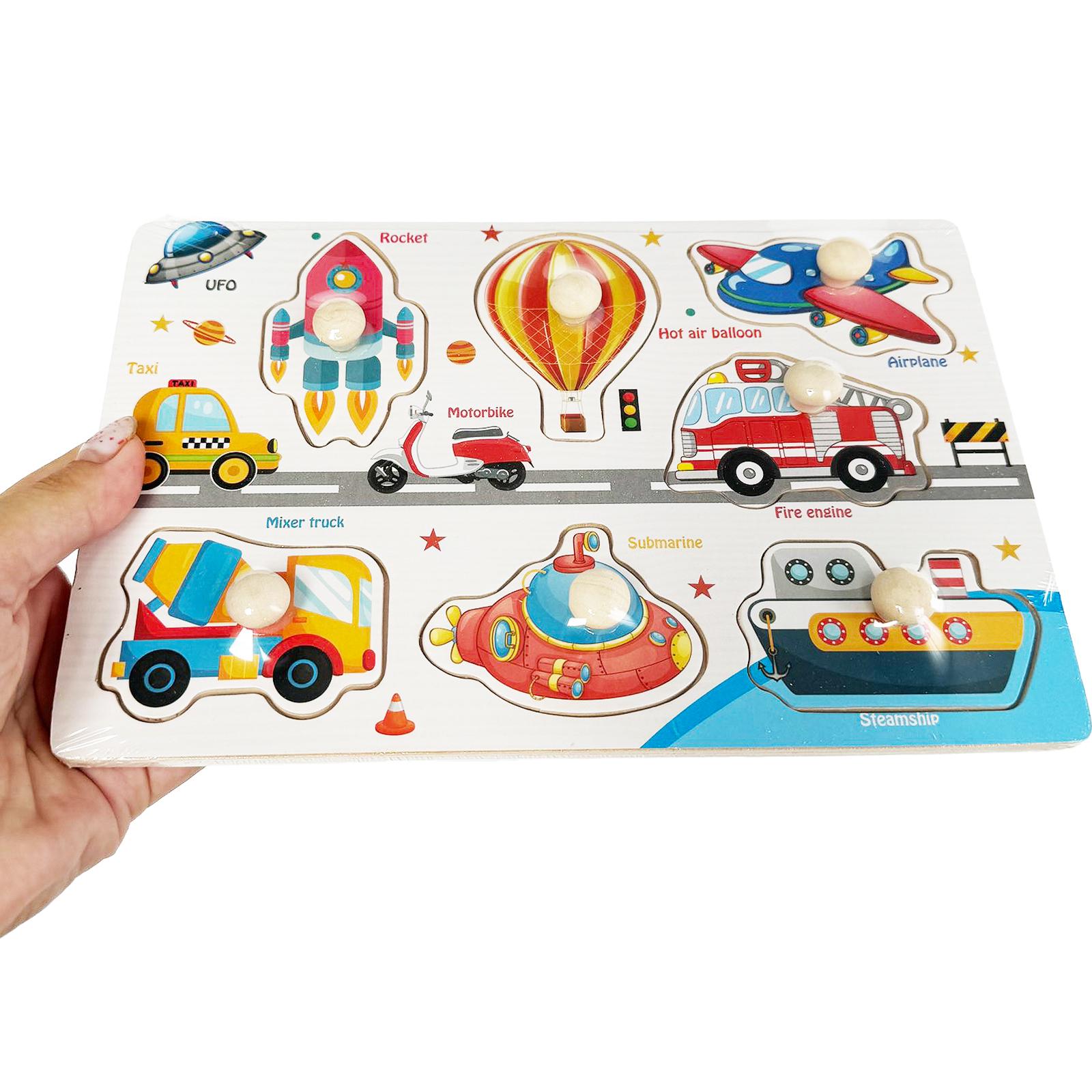 Пазлы деревянные Монтессори Транспорт (18784934) - фото 2 Пазлы деревянные Монтессори Транспорт (18784934) - фото 2