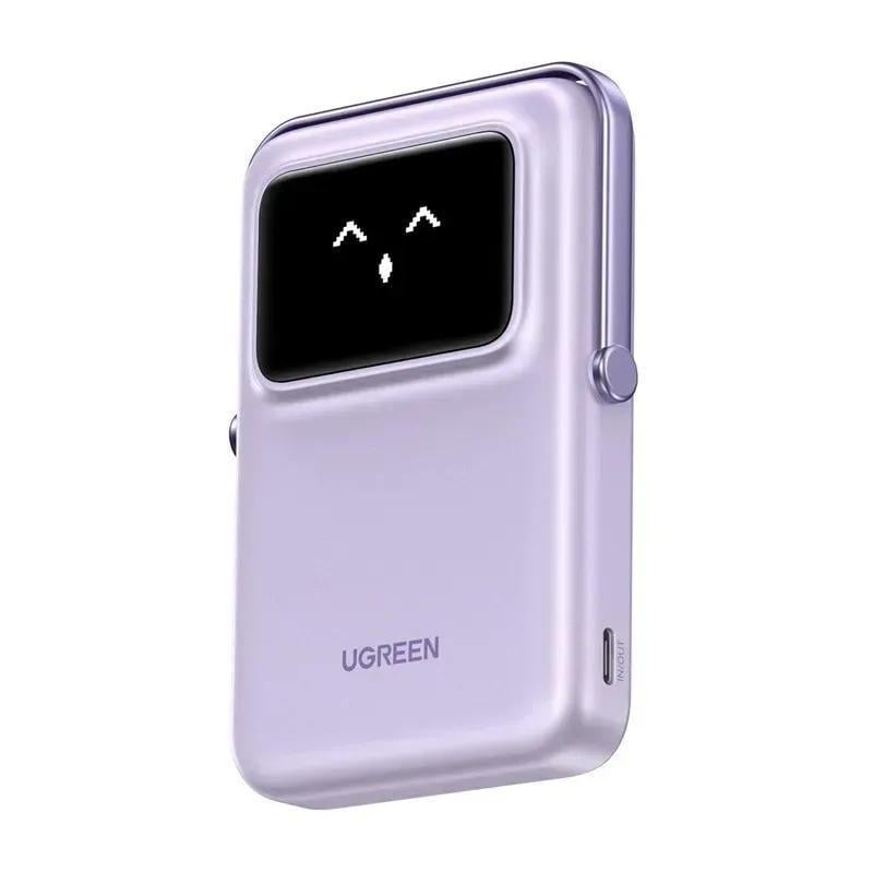 Повербанк беспроводной Ugreen PB572 Magnetic Magsafe 10000 mah 20W для iPhone Фиолетовый (28780602)