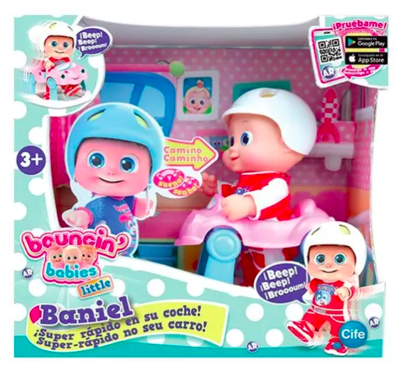 Кукла Bouncin Babies Baniel с машинкой (801001)