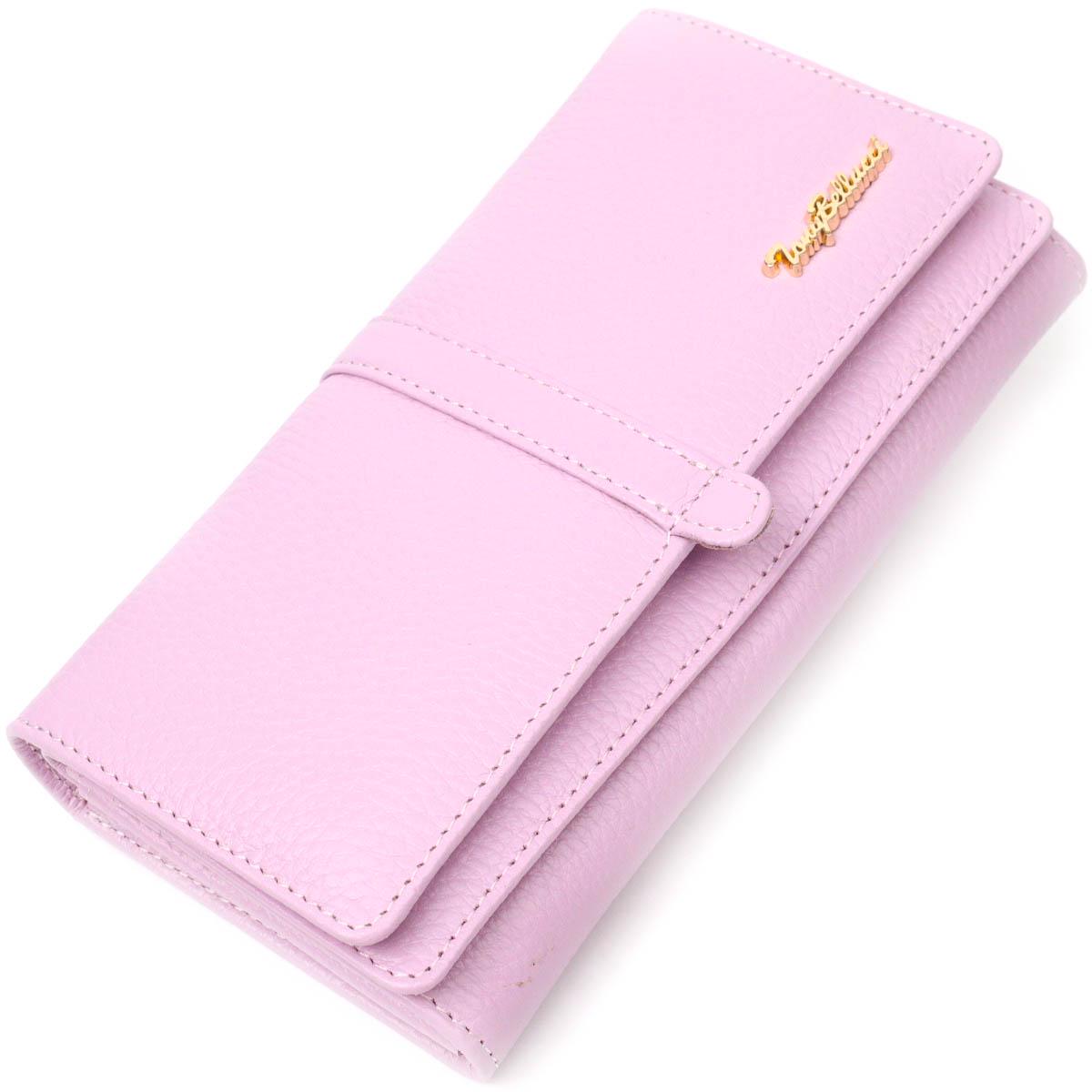 Кошелек женский Tony Bellucci Wallet 21958 из натуральной кожи Лиловый (56159)