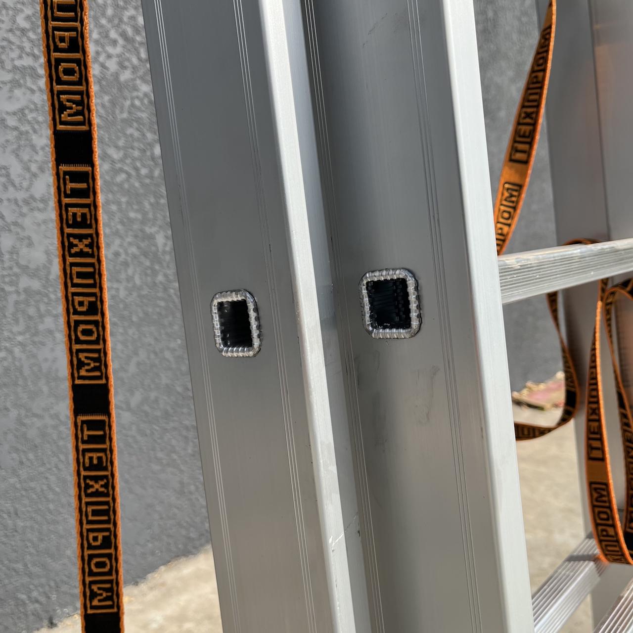 Лестница алюминиевая трехсекционная Техпром Ultra 3х13/9,3 м (10313) - фото 2