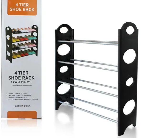 Полка стойка для хранения обуви Shoe Rack 4 полки (17622)