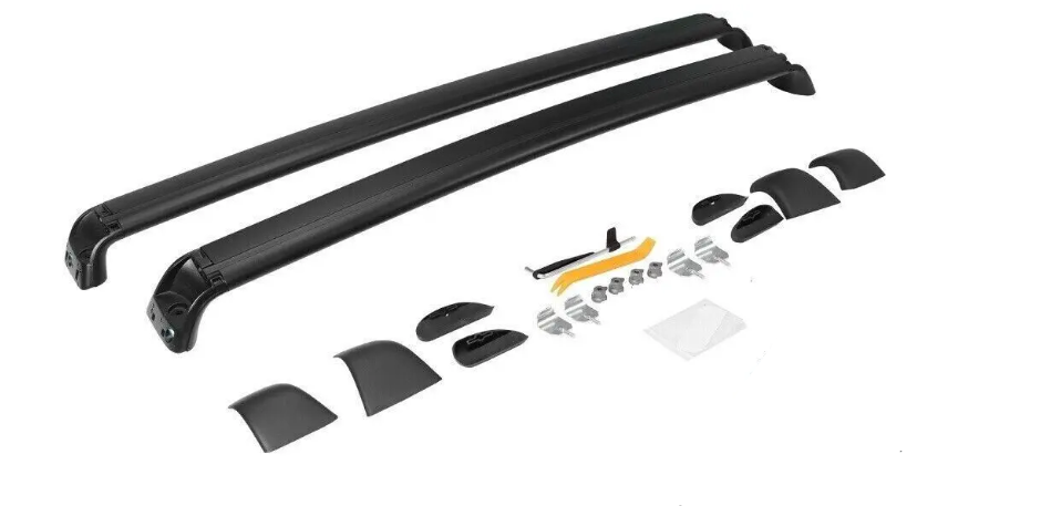 Багажник Tesla Model Y '20-25 аеродинамічний на штатні рейлінги Чорний